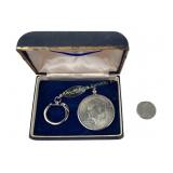 1971 Eisenhower Dollar Coin Keychain and 1974 Cana