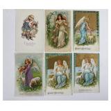 Victorian Chromolithograph embossed Postcards Made