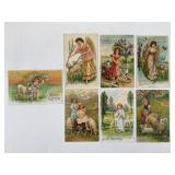 Victorian Chromolithograph embossed Postcards Made