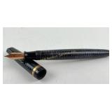 Parker Art Deco fountain pen with enameled blue