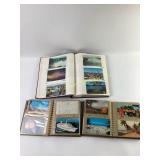 (3) postcard albums