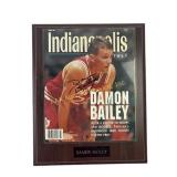 1994 Damon Bailey autographed and mounted