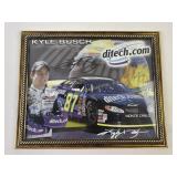 Kyle Busch Autograph NASCAR Racing Framed