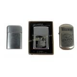 (3) lighters - Zippo, Winston, Ronson