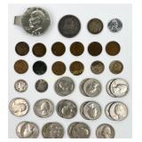 US Coins: Quarters, Wheaties, Indian Head Cent, Me
