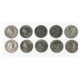 Nine 1979-D & One 1979-P Susan B. Anthony Dollar C