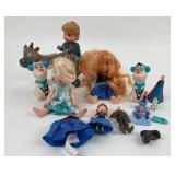Frozen toy dolls, figures lot