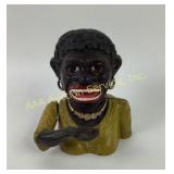 Dinah Cast Iron Black Americana Mechanical Coin Ba