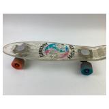 1995 Flameboy vs Wet Willy clear skateboard
