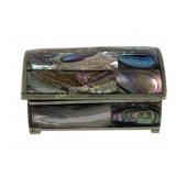 Mexico Alpaca & abalone shell box