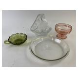 Crystal Basket, Anchor Hocking, Coin Dot, Depressi