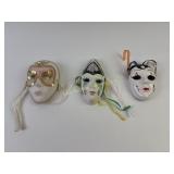 Vintage decorative mask lot of 3