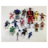 Vintage Power Ranger figures lot of 14 w/2 weapons