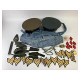 US Army Uniform Caps, Insignia, Name Tags, Patches