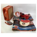 Coca-Cola Advertising Items, Telephone, Toy Fire T