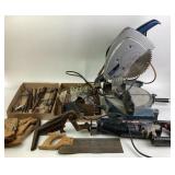 Craftsman Reciprocating Saw, Ryobi Miter Saw, Hand