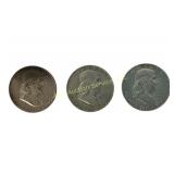 1963 Franklin Half Dollar Coins