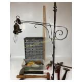 Metal Scroll Design,ï¿½Floor Lamp,Tool Organizer