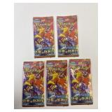 5 New Pokemon Packs- Sealed