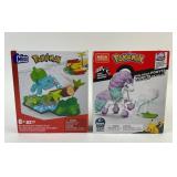 2-NIB Pokemon Mega Construx Figure Sets