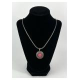 .925 Sterling Silver chain and Pendant 25.73g TW