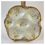 Victorian Porcelain Oyster Plate M. Redon Limoges