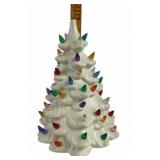 Ceramic Christmas Tree With Multicolored Lights