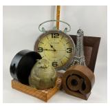 Clock, Tray, Copper Tray, Bunny, Eiffel Tower