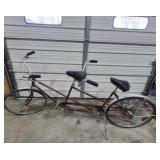 Vintage Schwinn Tandem Two Seater Bike