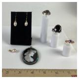.925 Sterling Silver Earrings, Pendants, Rings