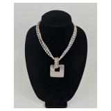 Pink Pearl Like necklace with .925 clasp