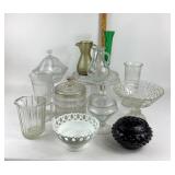 Glass Serving Bowls, Pitchers, Compotes, Vases, Mi