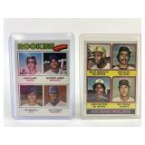 Willie Randolph & Jack Clark Baseball Rookie Cards