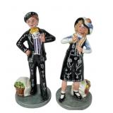 Royal Doulton Pearly Boy, Pearly Girl Figurines