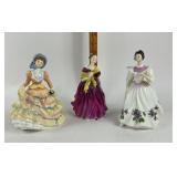 Royal Doulton Ceramic Figurines, Set of 3