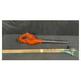 Black and Decker battery leaf blower, garden tools