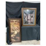 2 framed art prints