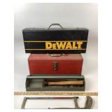 DeWalt Toolbox & Kennedy Kit, Tools; Saws, Hammer