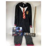 Harry Potter: Onesie sleepwear, Light Up Wand, NIB