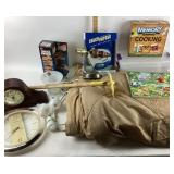 Games, Comforter, Hoe, Lightbulbs, Clocks