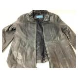 Kenneth Cole Reaction Black Leather Jacket