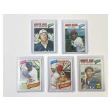1977 Topps Baseball Card Lot: Gossage, Lemon, Rice