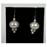 .925 Mexico Sterling Silver earrings 10.19g TW