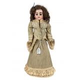 Bisque-Head Doll in Lace Outfit