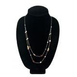 NF .925 Sterling Silver Marked Pearl like necklace