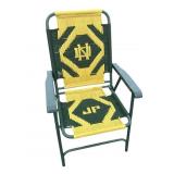 Notre Dame weaved folding chair