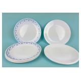 Corelle 10 Inch Plates, Blue Floral Pattern