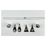 .925 Sterling Silver marked Rings 7.89g TW S 6.5 7