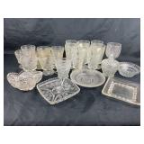 Pressed Pattern Glass Drinkware, Dishes