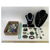 Costume Jewelry: 12k 1/20 GF Necklace, clip on and